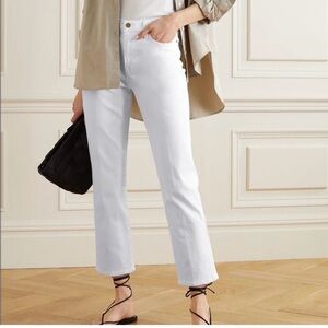 Frame Le High Straight Jeans White